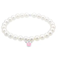 Elli "Armband Krone | Kristall ( Weiß )<Kinder Symbol-schmuck|Kinderschmuck
