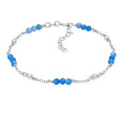 Elli "Armband Kugel | Achat ( Blau )< Letzte Chance|Armbänder