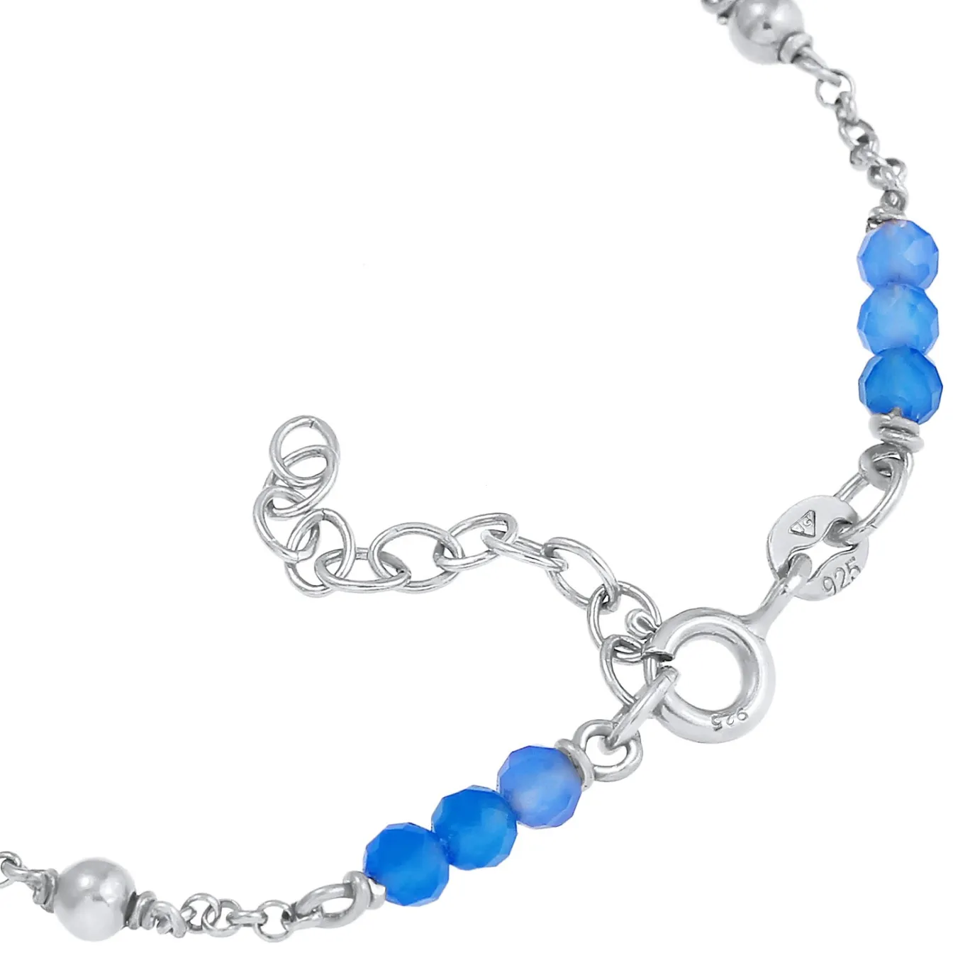 Elli "Armband Kugel | Achat ( Blau )< Letzte Chance|Armbänder