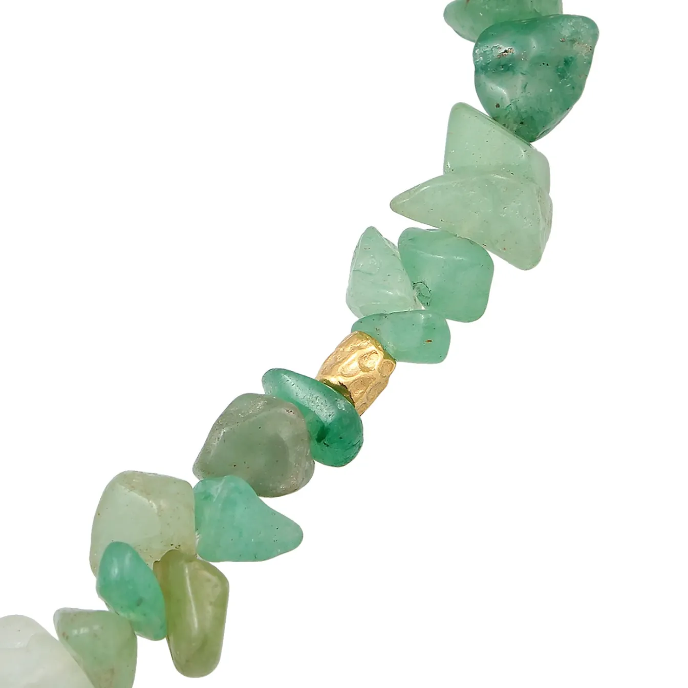 Elli "Armband Naturstein | Aventurin (Grün)< Armbänder|Vergoldet