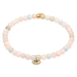 Elli "Armband Nazar Beads | Synth. Opal< Vergoldet|Symbol-schmuck