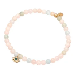Elli "Armband Nazar Beads | Synth. Opal< Vergoldet|Symbol-schmuck