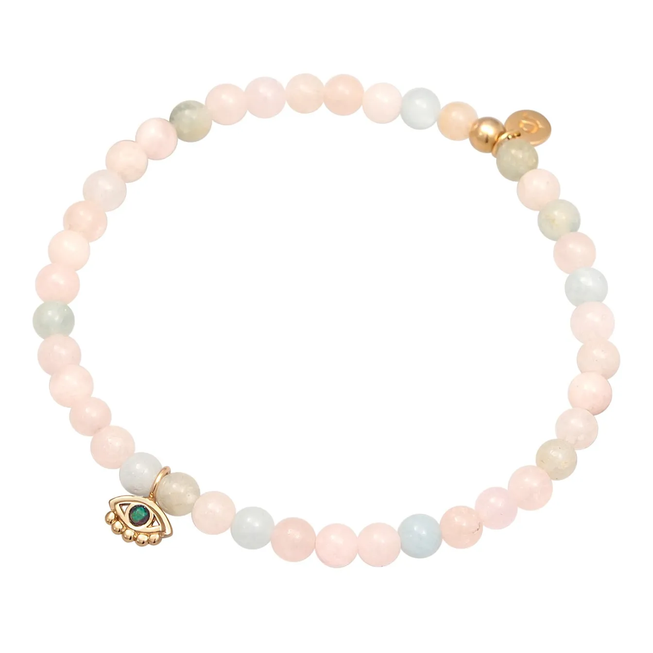 Elli "Armband Nazar Beads | Synth. Opal< Vergoldet|Symbol-schmuck