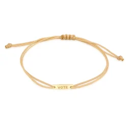 Elli "Armband Nylon | Plättchen< Vergoldet|Armbänder