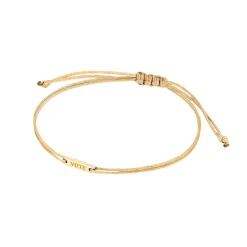 Elli "Armband Nylon | Plättchen< Vergoldet|Armbänder