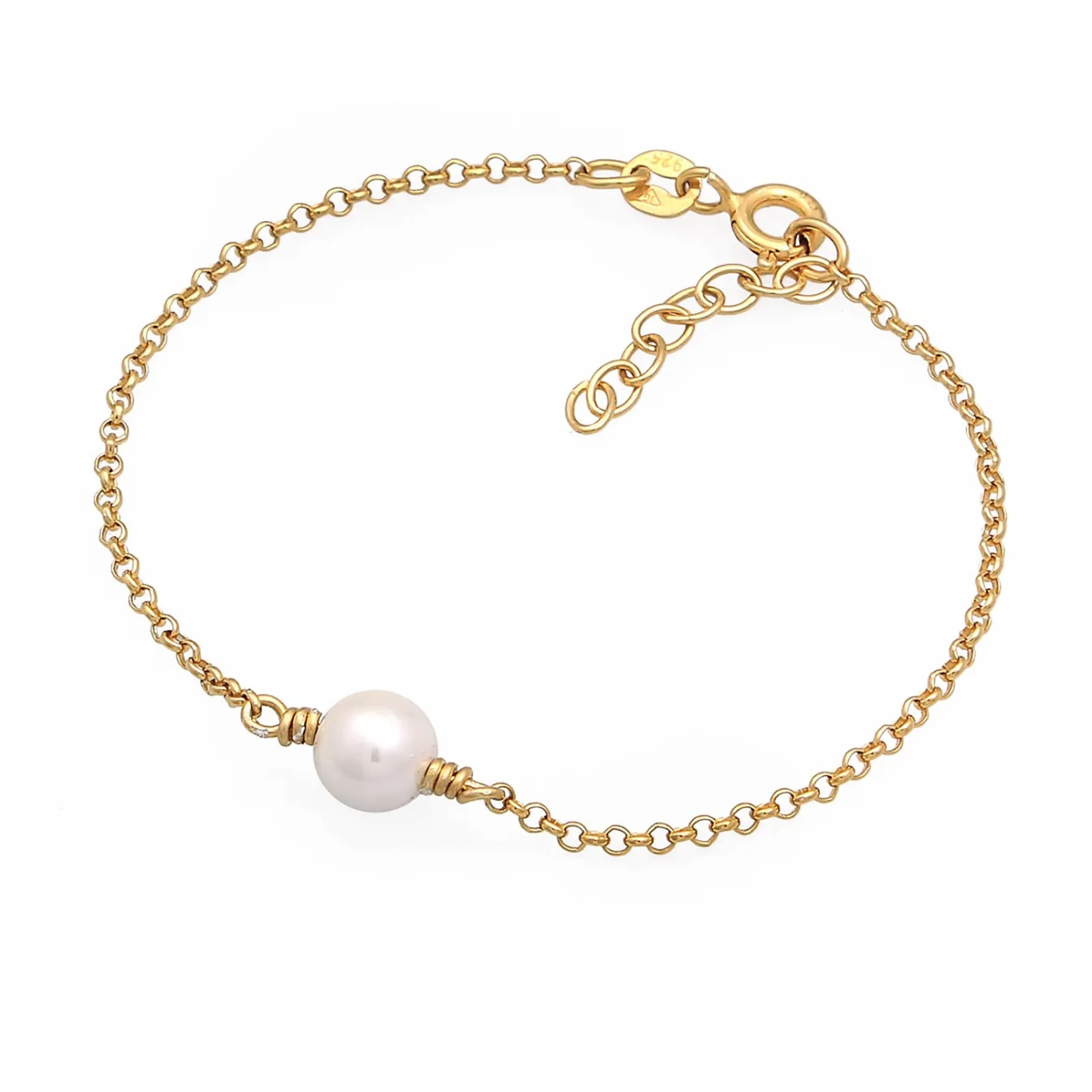 Elli "Armband Perle | Muschelkernperle<Kinder Perlen|Kinderschmuck