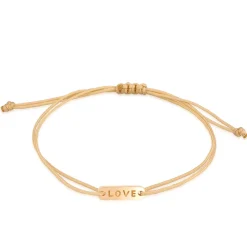 Elli "Armband "LOVE" | Nylon< Vergoldet|Armbänder