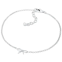 Elli "Armband Schleife | Diamant ( Weiß, 0,015 ct )< Symbol-schmuck|Armbänder