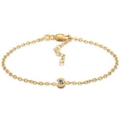 Elli "Armband Solitär | Salt & Pepper Diamant (0.11 ct.)< Armbänder|Vergoldet