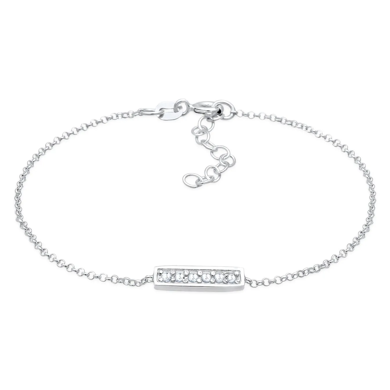 Elli "Armband Stab | Zirkonia Kristalle (Weiß)< Armbänder|Silber