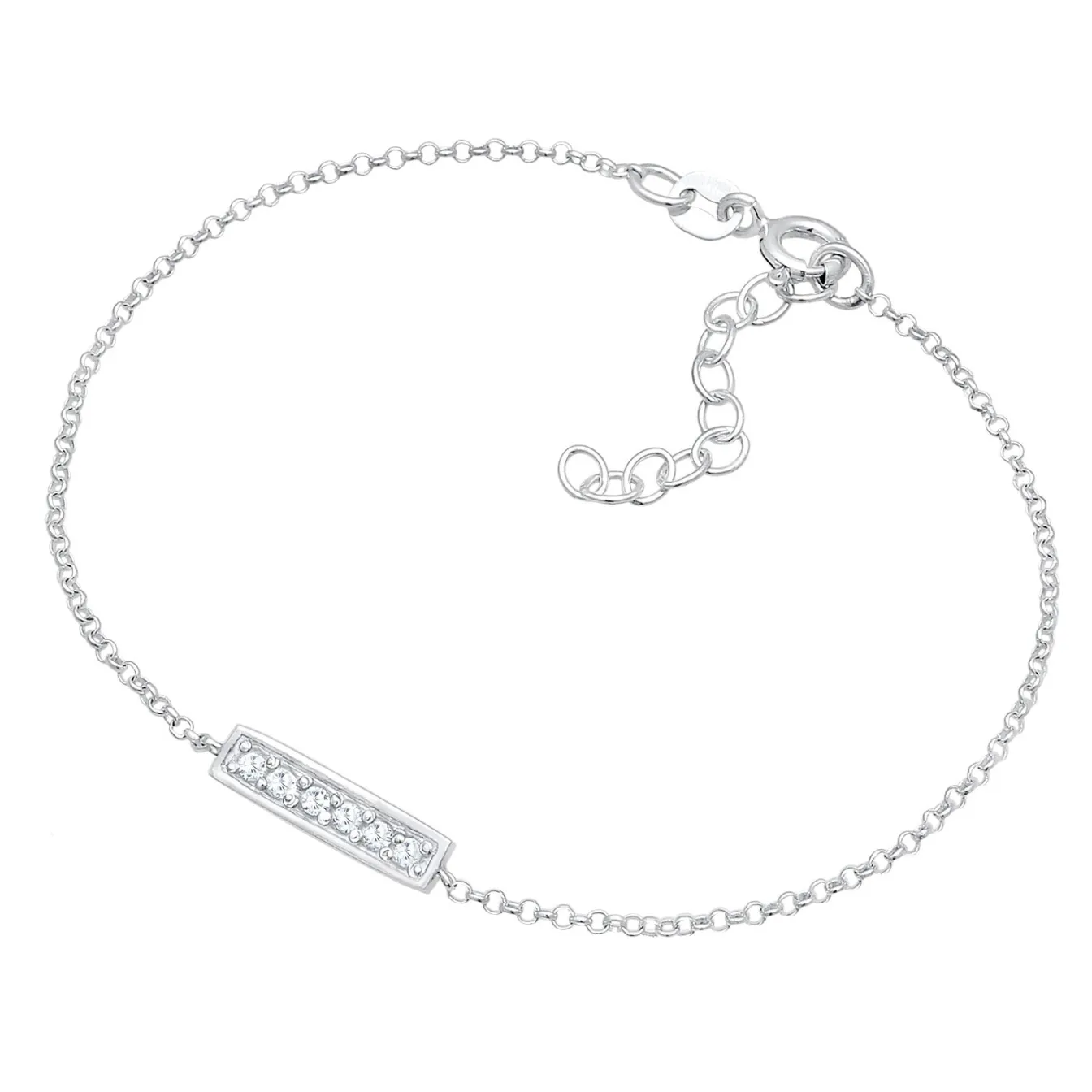 Elli "Armband Stab | Zirkonia Kristalle (Weiß)< Armbänder|Silber