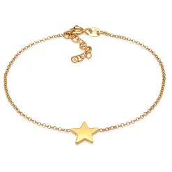 Elli "Armband Stern< Armbänder|Vergoldet