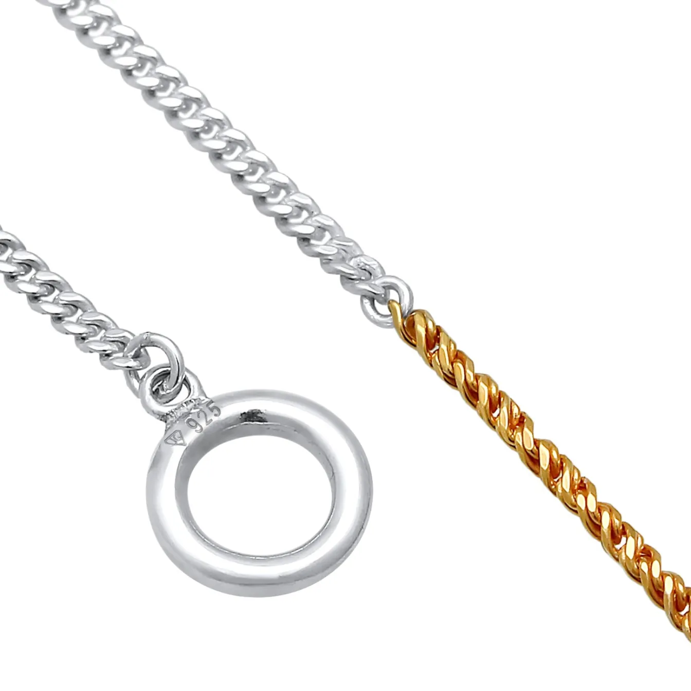 Elli "Armband T-Bar Bicolor< Armbänder|Vergoldet