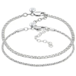 Elli "Armband-Set Basic< Armbänder|Silber