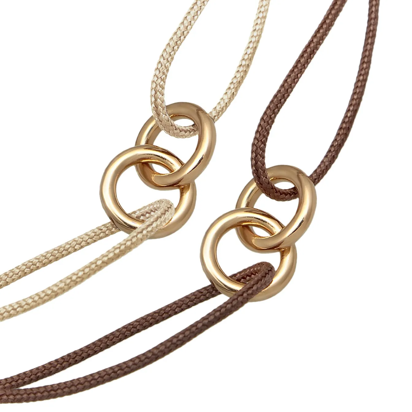 Elli "Armbandset Infinity Kreis | Nylon< Vergoldet|Symbol-schmuck