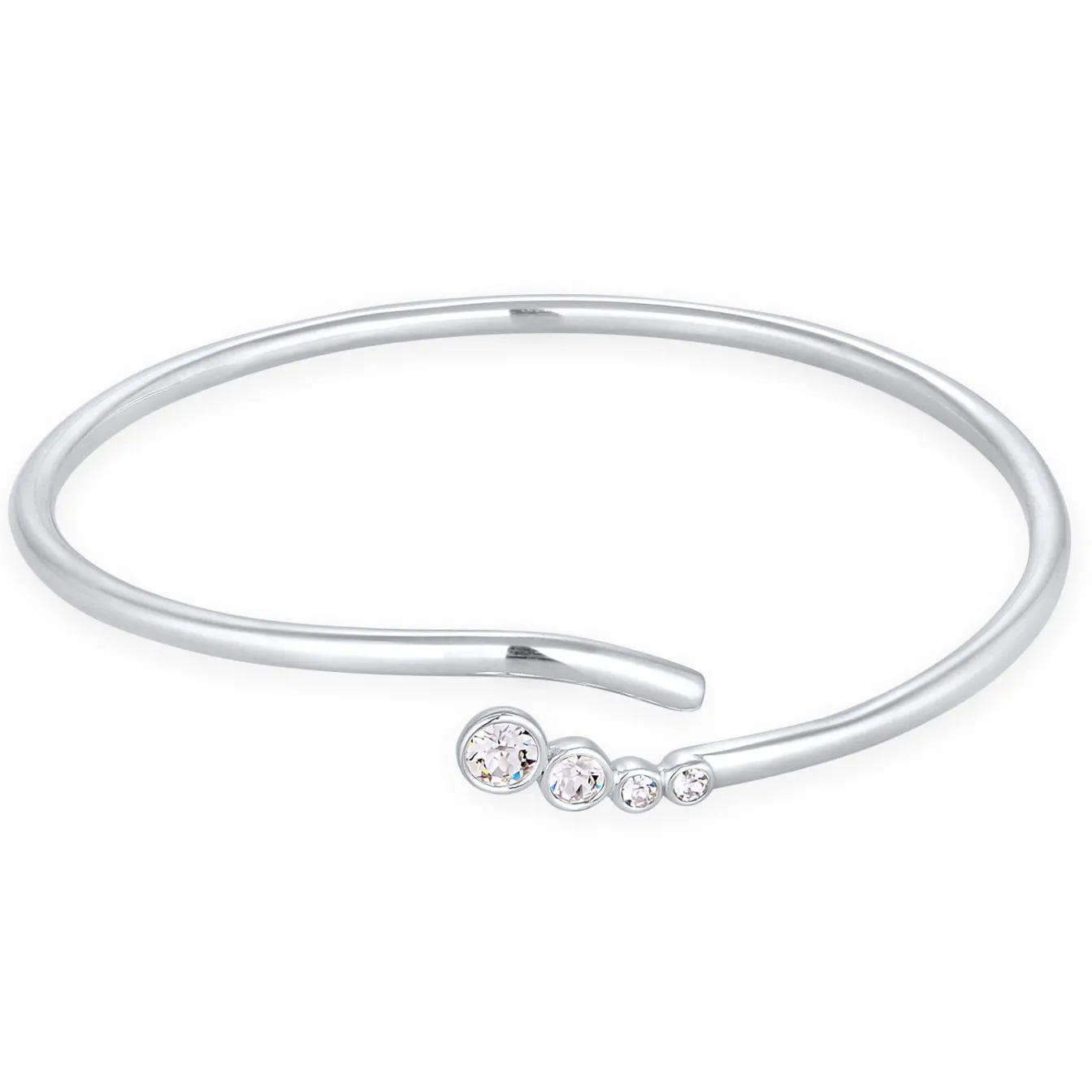 Elli "Armreif | Kristall (Weiß)< Hochzeit|Armbänder