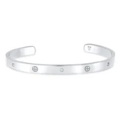 Elli "Armreif | Zirkonia (Weiß)< Vergoldet|Armbänder