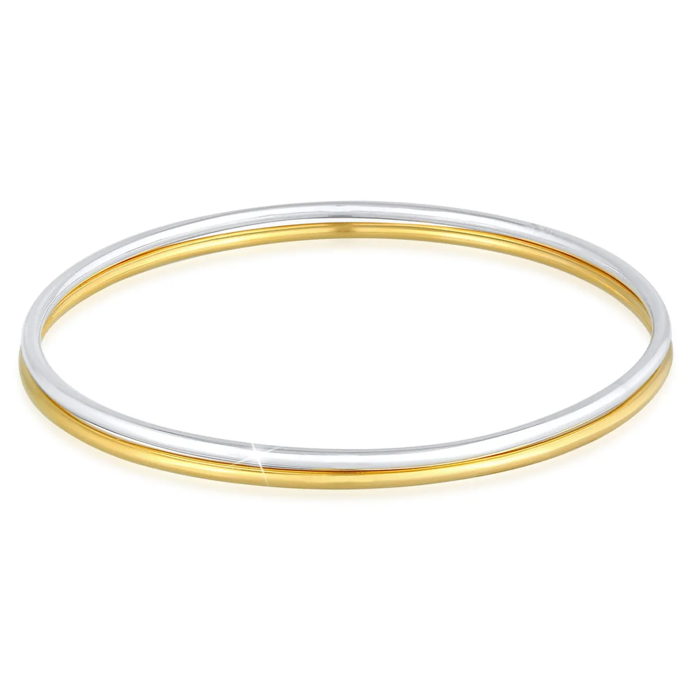 Elli "Armreif 2er Set Bicolor< Armbänder|Vergoldet