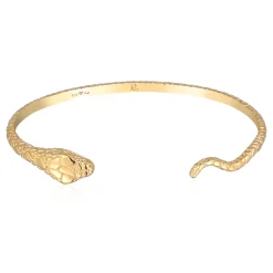 Elli "Armreif Schlange< Armbänder|Vergoldet