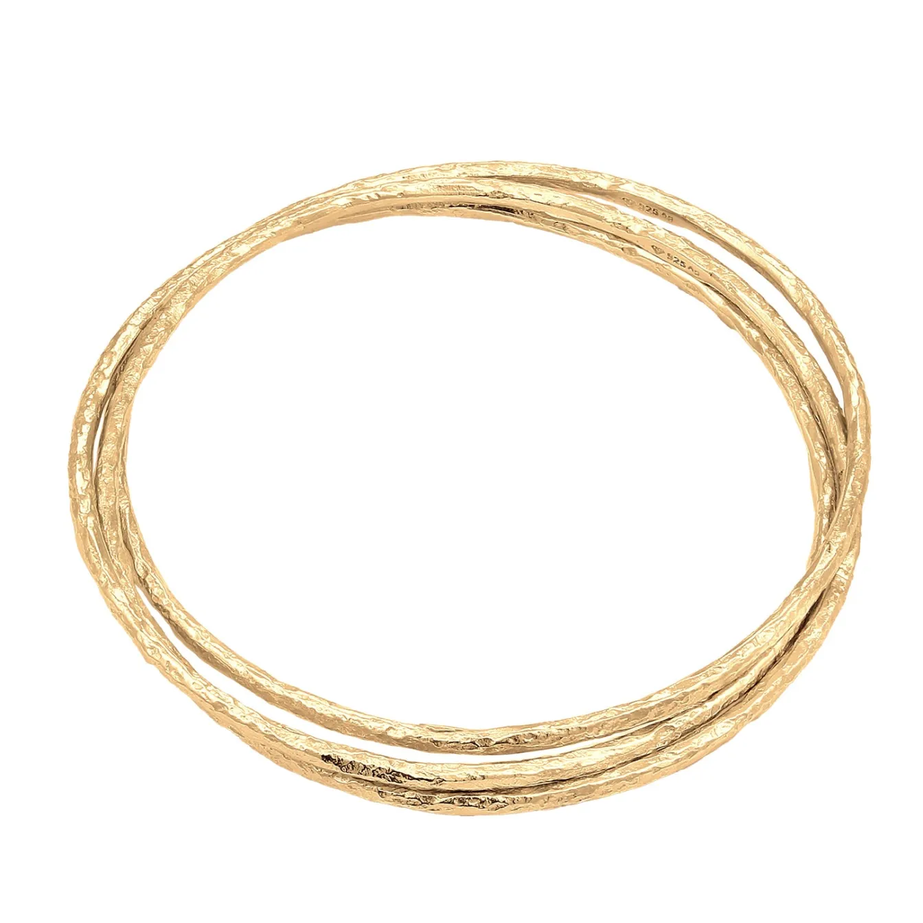 Elli "Armreif Trio Organic< Vergoldet|Armbänder