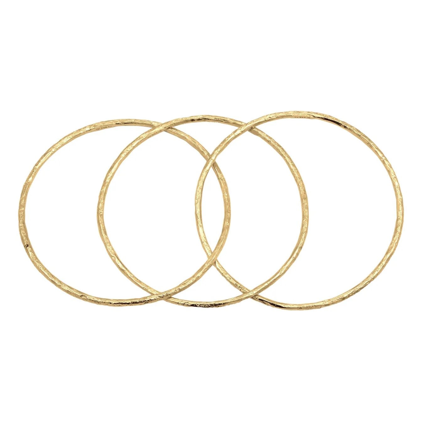 Elli "Armreif Trio Organic< Vergoldet|Armbänder