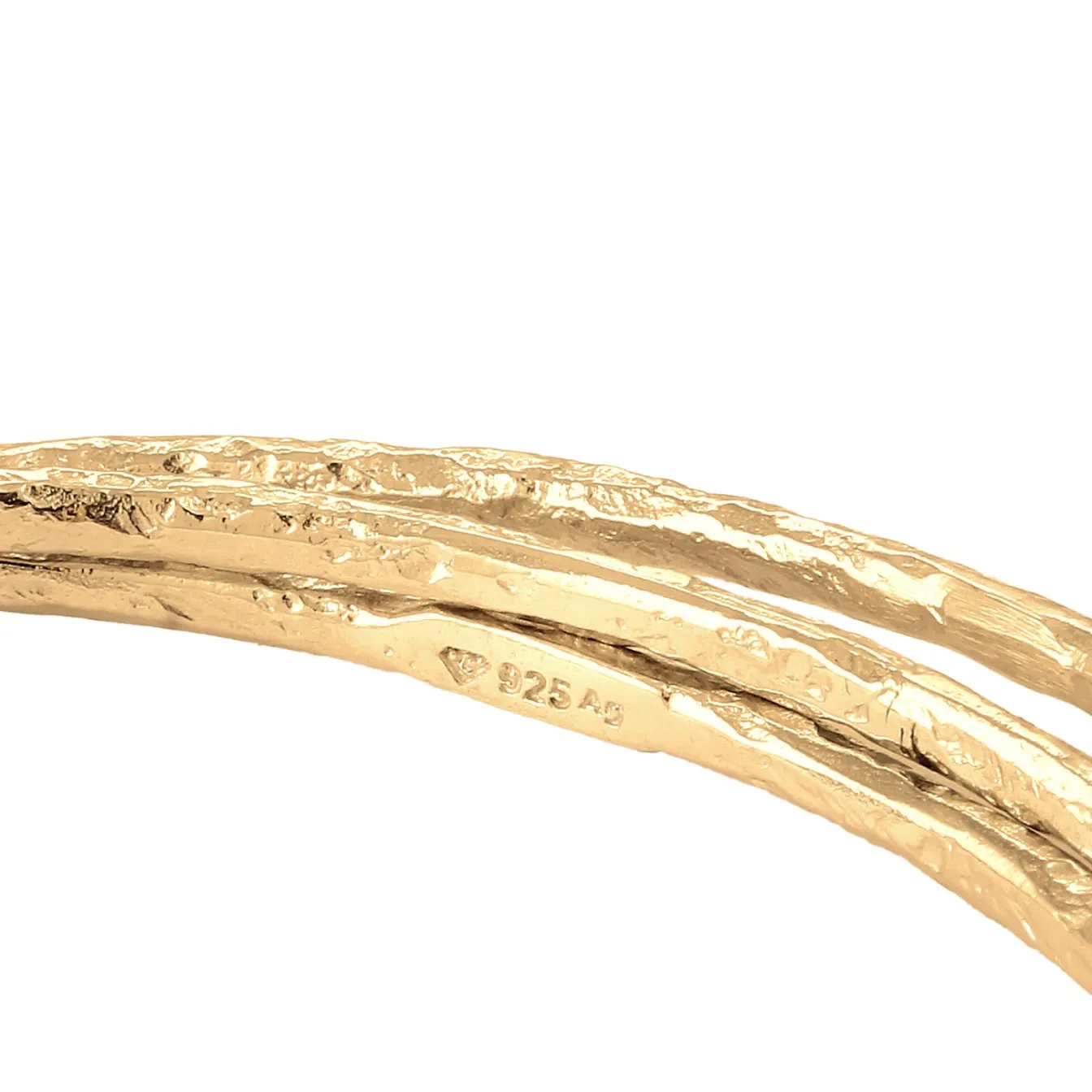 Elli "Armreif Trio Organic< Vergoldet|Armbänder