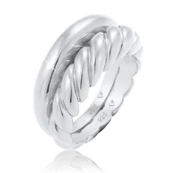Elli "Bandring< Ringe|Vergoldet