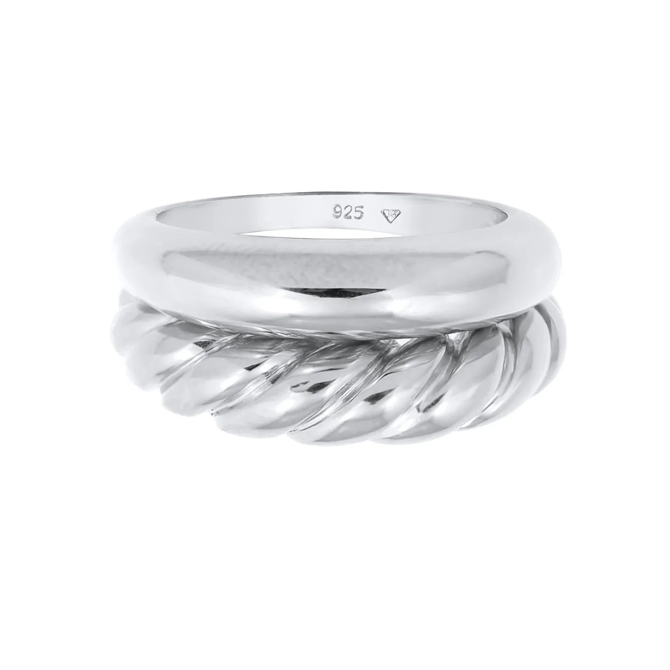 Elli "Bandring< Ringe|Vergoldet