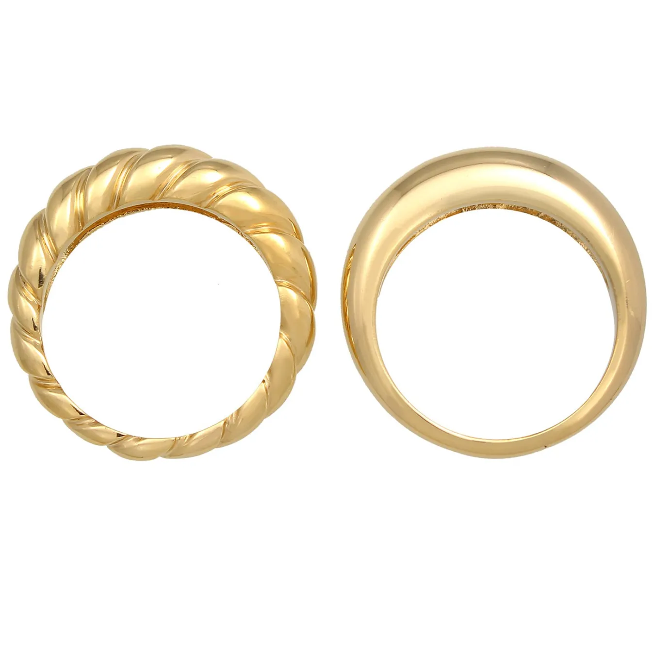 Elli "Bandring< Ringe|Vergoldet