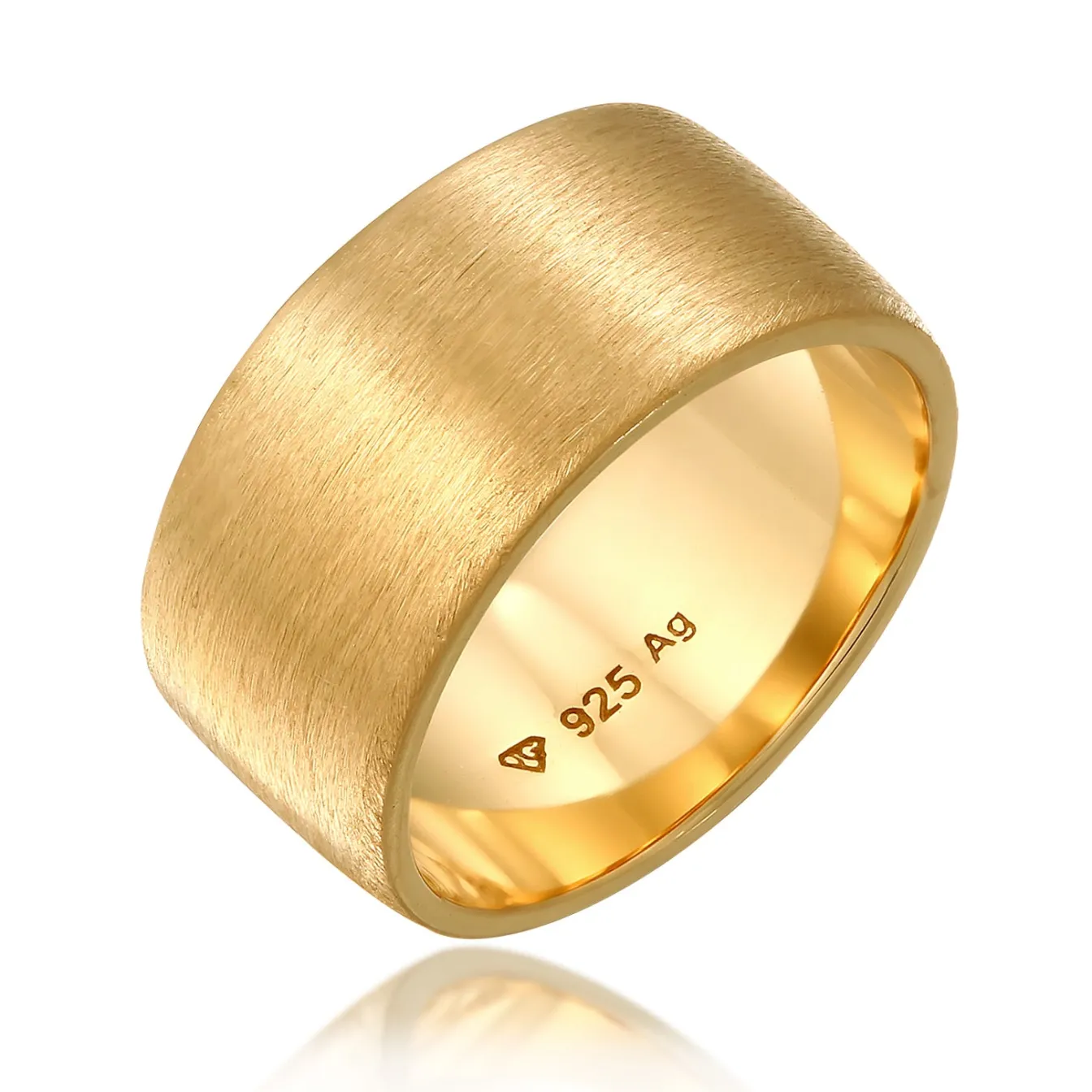 Elli "Bandring< Ringe|Vergoldet