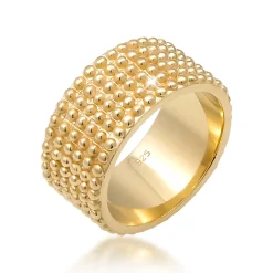 Elli "Bandring< Ringe|Vergoldet
