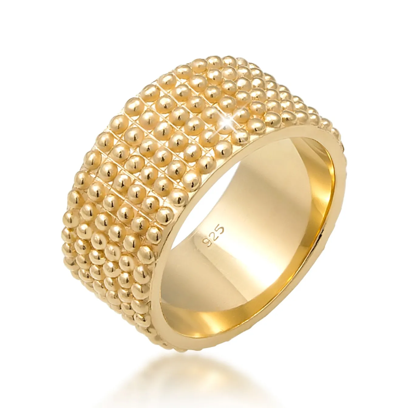 Elli "Bandring< Ringe|Vergoldet