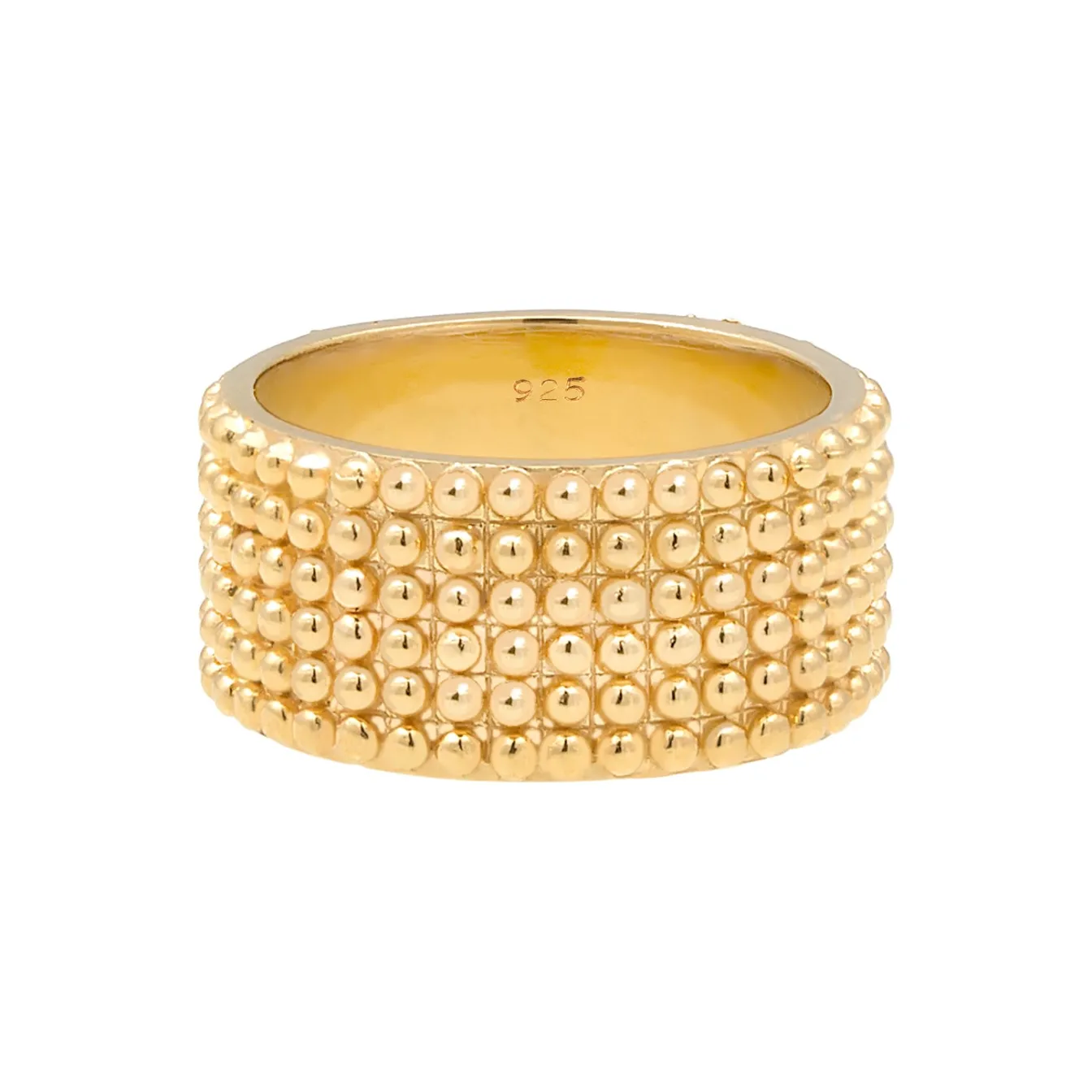 Elli "Bandring< Ringe|Vergoldet