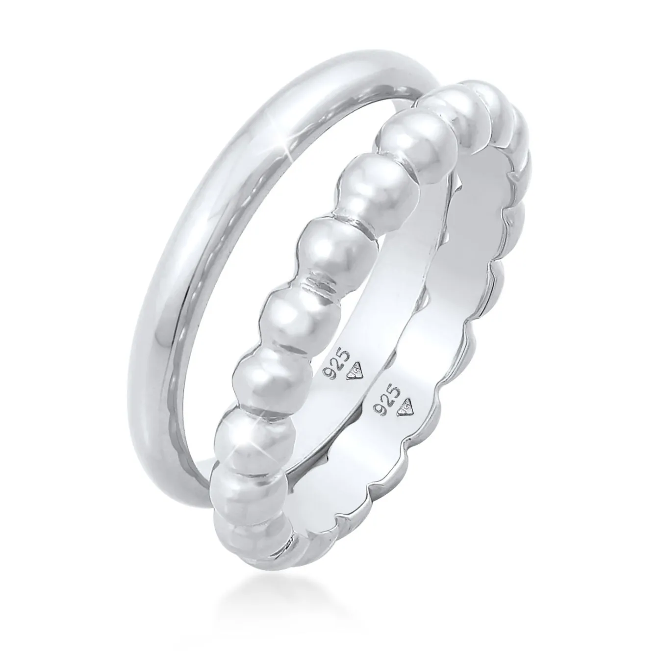 Elli "Bandring< Ringe|Vergoldet