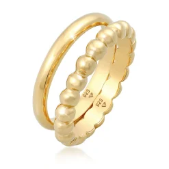 Elli "Bandring< Ringe|Vergoldet