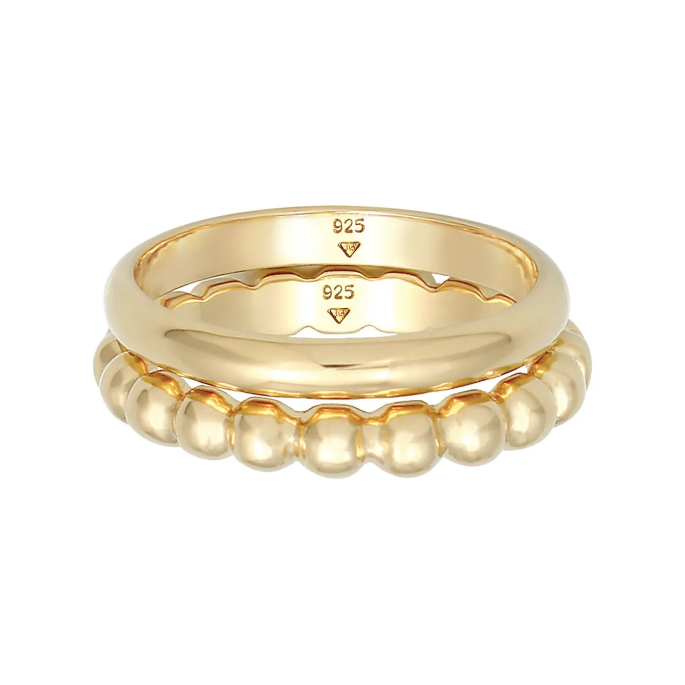 Elli "Bandring< Ringe|Vergoldet