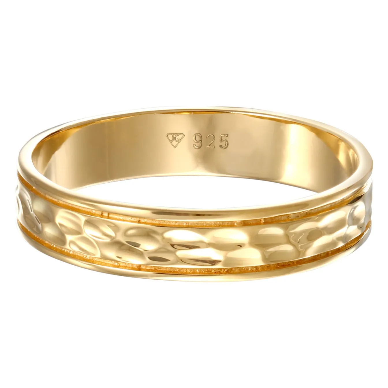 Elli "Bandring< Ringe|Vergoldet
