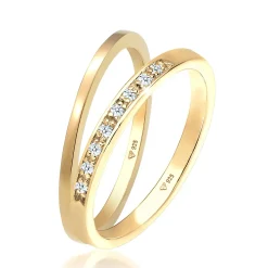 Elli "Bandring | Diamant ( Weiß, 0,04 ct )< Ringe|Silber