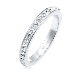 Elli "Bandring | Kristall ( Weiß )< Ringe|Vergoldet