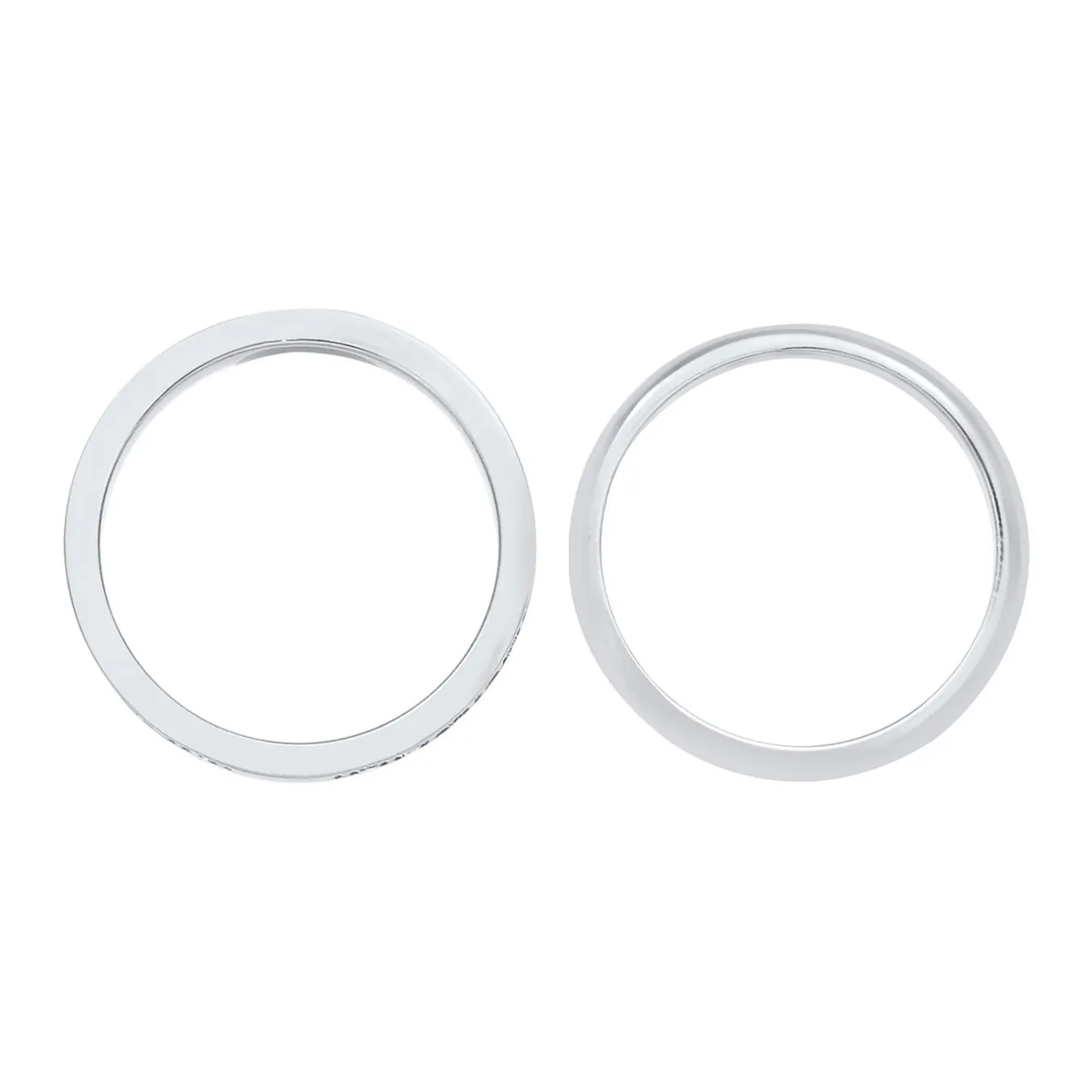 Elli "Bandring | Kristall (Weiß)< Ringe|Vergoldet