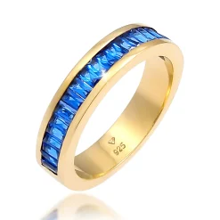 Elli "Bandring | Saphir ( Blau )< Ringe|Vergoldet