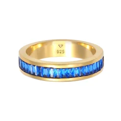 Elli "Bandring | Saphir ( Blau )< Ringe|Vergoldet