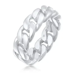 Elli "Bandring Chain< Ringe|Silber
