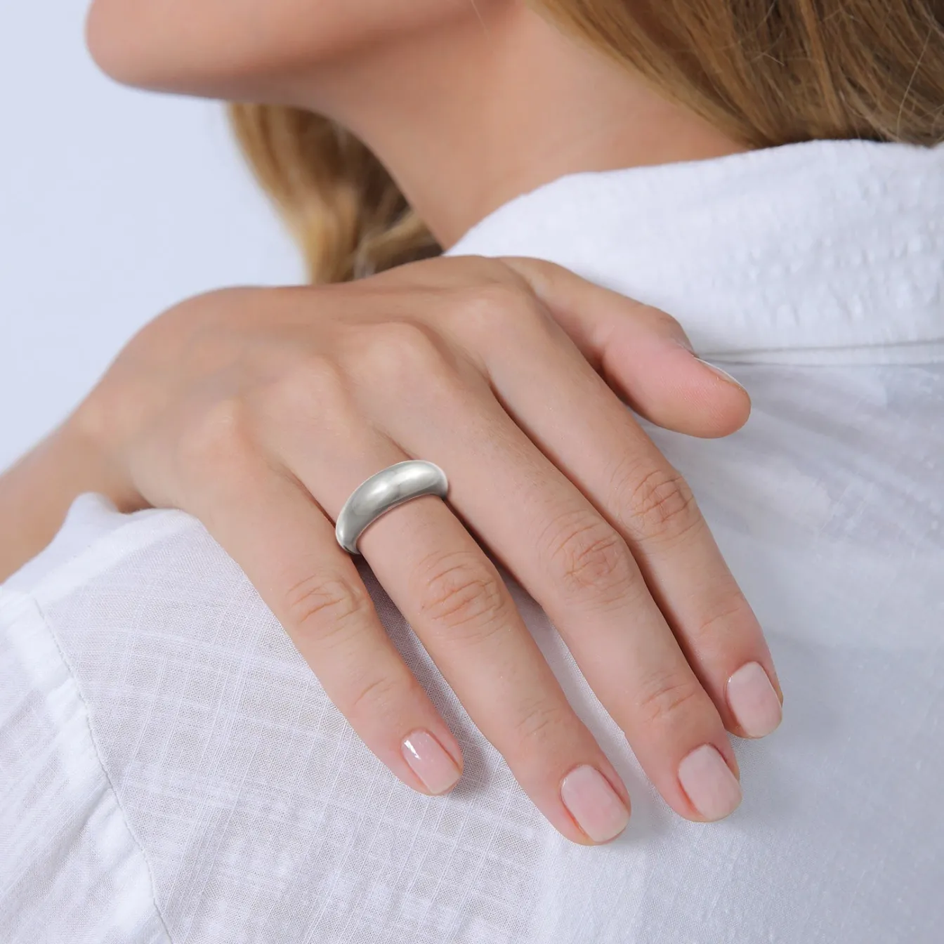 Elli "Bandring Chunky< Ringe|Silber