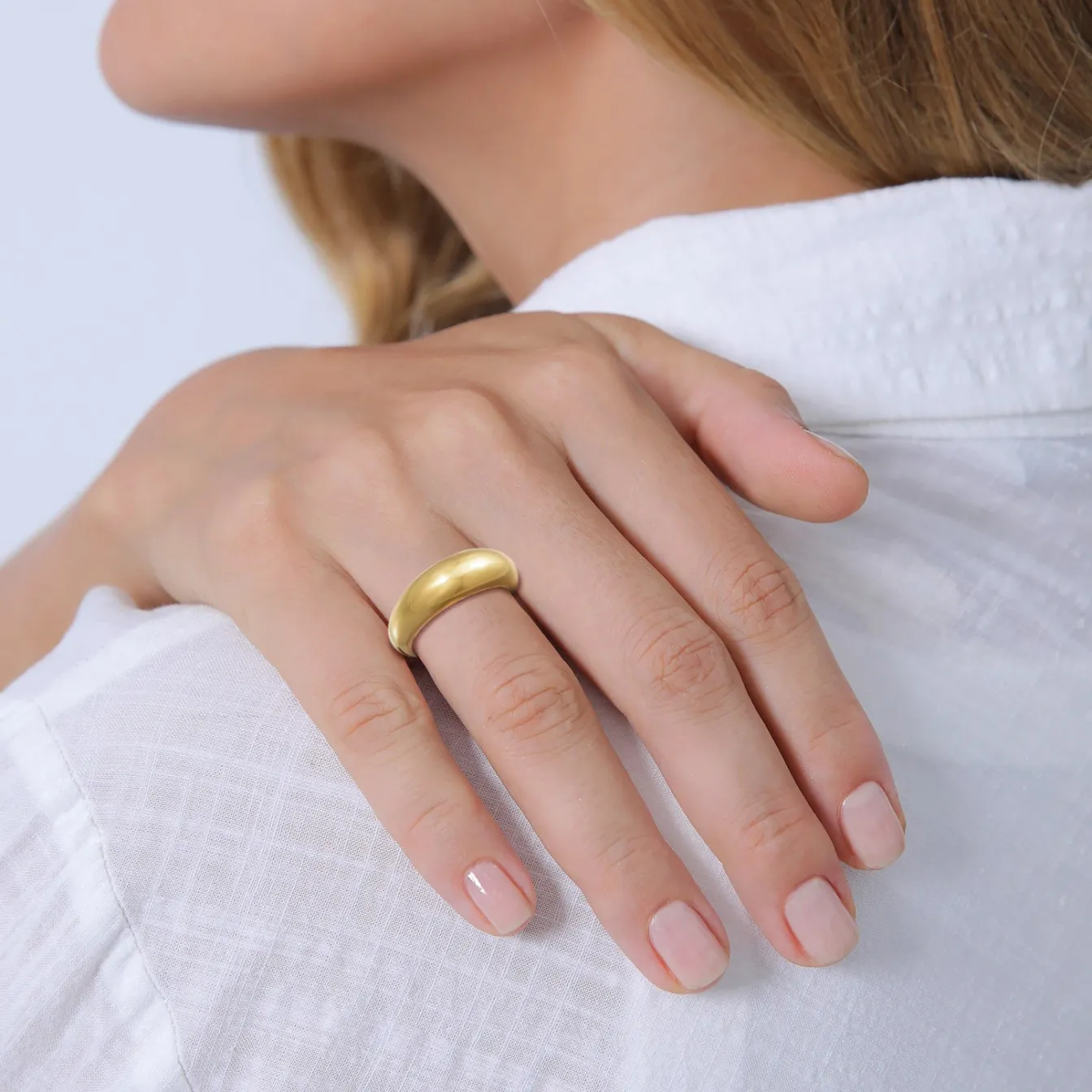 Elli "Bandring Chunky< Ringe|Silber