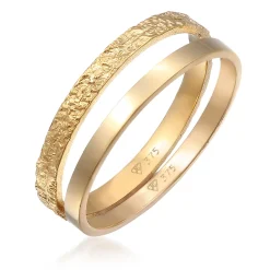 Elli "Bandring 2er Set< Ringe|Echtgold