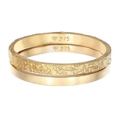 Elli "Bandring 2er Set< Ringe|Echtgold