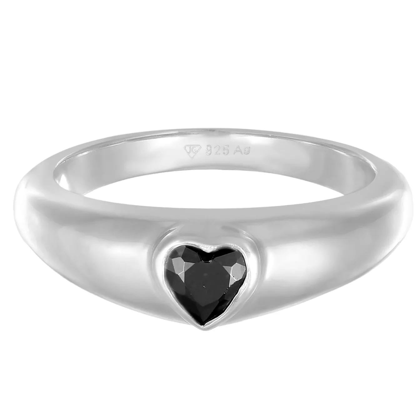 Elli "Bandring Herz | Zirkonia (Rot)< Symbol-schmuck|Herz-schmuck