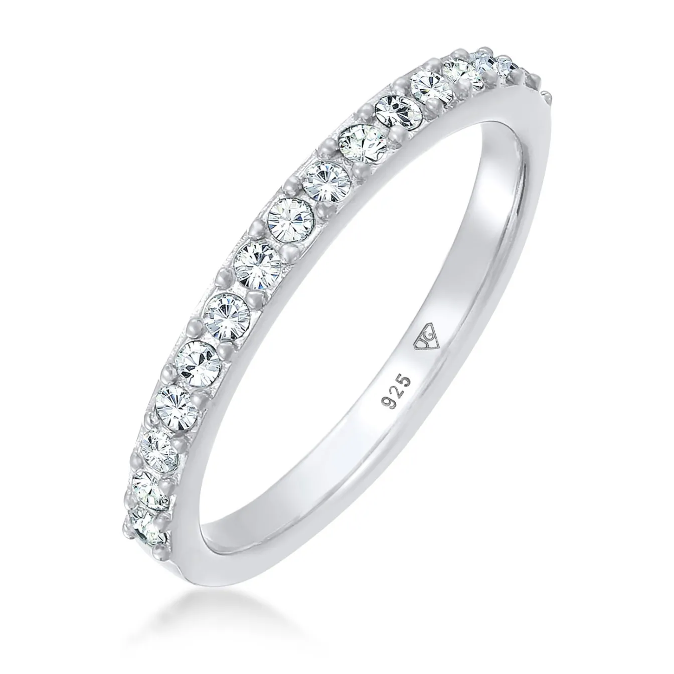 Elli "Bandring Memoire | Kristalle (Weiß)< Roségold|Ringe