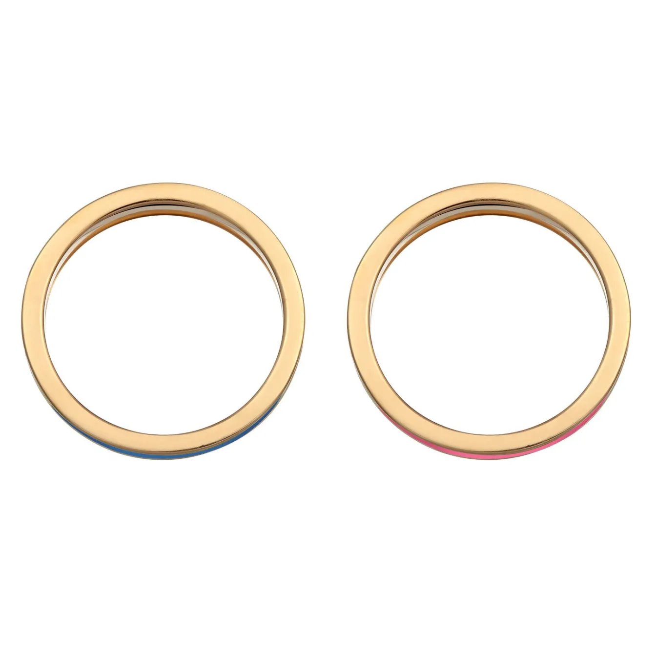 Elli "Bandring Set | Emaille< Ringe|Vergoldet